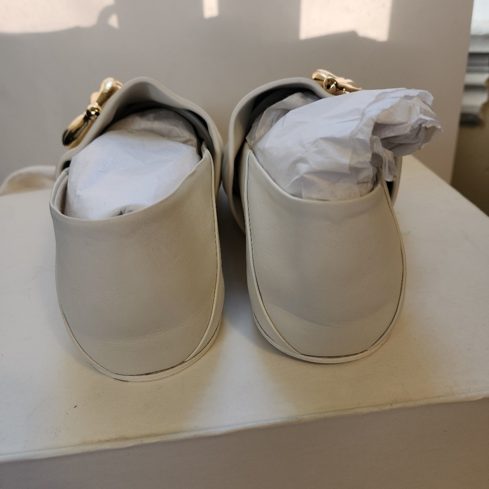 Jil Sander White Leather Ballerina Flats size 40 BNWT - Picture 7 of 13